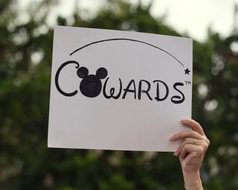 Scores Rally In Front Of Mickey Mouse Company Corporate Offices Regarding ‘Authoritarian’ Kimmel Suspension